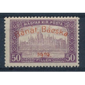 Bánát-Bácska 1919 Parlament 50f Signed: Bodor