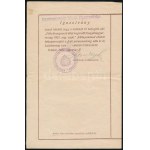 Nyugat-Magyarország I. 1921 Teljes sor papírlapon, hozzá a Lajtabánság postaigazgatója által aláírt tanúsítvány / Mi 1...