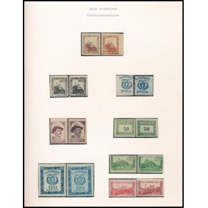 Nyugat-Magyarország VII. 1921 8 klf bélyeg színeltéréssel / 8 stamps with colour variety. Signed: Bodor (ex Király...