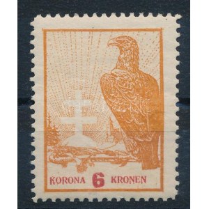Nyugat-Magyarország IX. 1921 6K bélyeg (halvány gumihiba) / Mi XVI. Signed: Bodor (light gum disturbance...
