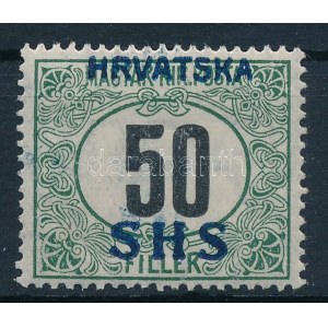 SHS 1918 Portó 50f. Signed: Bodor