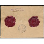 1922 Pénzeslevél 19K bérmentesítéssel / Insured cover with 19K franking