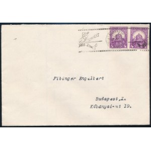 1926 CSERKÉSZ NAGYTÁBOR BUDAPEST alkalmi bélyegzés helyi levélen ...