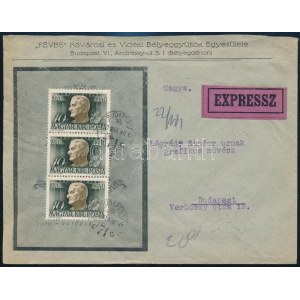 1940 Expressz levél Légrádynak címezve, tartalommal / Express cover sent to Legrady with content