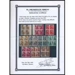 Nagyvárad I. 1945 10 klf négyestömb / 10 different blocks of 4. Certificate: Dragoteanu (15.520)
