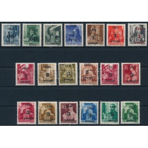 Nagyvárad I. 1945 19 klf bélyeg / 19 different stamp. Certificate: Dragoteanu (15.780)