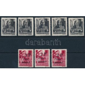 Zilah I. 1945 8 db bélyeg / 8 stamps. Certificate: Dragoteanu (**22.500)