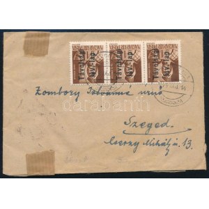 1946 Levél 13 db bélyeggel bérmentesítve / Cover with 13 stamps JÁSZDÓZSA - Szeged