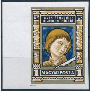 1972 Janus Pannonius ívszéli vágott bélyeg / Mi 2738 imperforate margin stamp