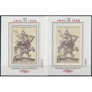 1979 Festmények (XVIII.) - Dürer fogazott és vágott blokk (7.400) ...