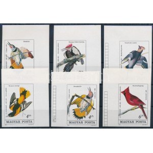 1985 Madarak (XI.) ívsarki vágott sor / Mi 3760-3765 imperforate margin set