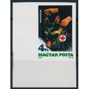 1986 Humanitás ívsarki vágott bélyeg / Mi 3813 imperforate corner stamp
