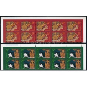 1996 Europa CEPT 2 db sor ívsarki 10-es tömbökben (16.000) / 2 x Mi 4380-4381 corner blocks of 10