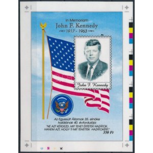 2003 In Memoriam Kennedy cromalin / Proof with certificate