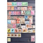 Világ gyűjtemény része 24 lapos, jó állapotú zöld Henzo berakóban, benne kb 50 ország és kb 1800 db bélyeg ...