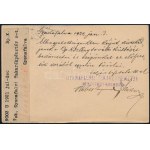 1922 1K díjjegyes levelezőlap 10K díjkiegsézítéssel / PS-card with 10K additional franking JENNERSDORF ...