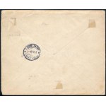 1934 Ajánlott levél 6 bélyeggel bérmentesítve / Registered cover with 6 stamps ZAGREB - NOVI SAD (Újvidék...