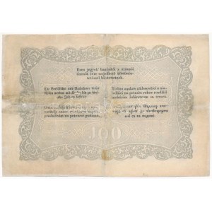 1848. 100Ft Kossuth bankó, XA 38131 T:III-,IV restaurált Hungary 1848. 100Ft Kossuth banknote, XA 38131 C:VG...