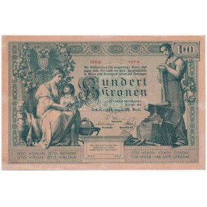 1902. 100K Osztrák-magyar Bank 1074 75422 T:III,III- restaurált / Austro-Hungarian Monarchy 1902. 100 Kronen ...