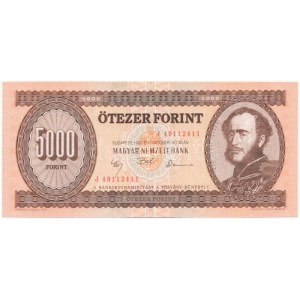 1992. 5000Ft J 49112411 T:I / Hungary 1992. 5000 Forint J 49112411 C:UNC Adamo F49
