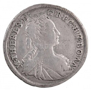 1745KB XVkr Ag Mária Terézia Körmöcbánya (6,19g) T:2- juszt. / Hungary 1745KB XV Kreuzer Ag Maria Theresia...
