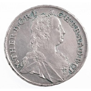 1747K-B 15kr Ag Mária Terézia Körmöcbánya (6,19g) T:1- patina / Hungary 1747K-B 15 Kreuzer Ag Maria Theresia...