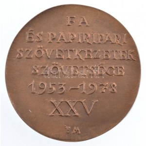 Borsos Miklós (1906-1990) 1978. Fa és Papiripari Szövetkezetek Szövetsége 1953-1978 kétoldalas...