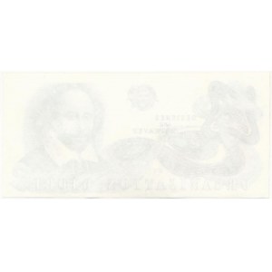 Svájc ~2000. Egyoldalas bankjegy tervezet névérték nélkül, Shakespeare előlapi tervezettel...