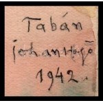 Johan Hugó (1891-1956): Tabán, 1942. Akvarell, ceruza, papír, jelzett. Proveniencia: Johan Hugó hagyatéka. 29,5x24 cm. ...
