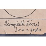 Nemes Lampérth József (1891-1924): Geometrikus formák, 1909-10 körül. Tus, papír, jelzett: Lampérth József I. e. k. d...