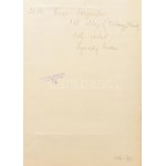 cca 1950 Légrády Sándor (1906-1987): 19 db étlap és itallap terve, akvarell és/vagy tempera, papír vagy papír kartonon...