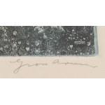 Gross Arnold (1929-2015): Az öröm ünnepe. Színes rézkarc, papír. Jelzett. Próbanyomat próba jelzéssel. 28x31 cm...