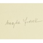 Frank Magda (1914-1997): Kompozíció. Szitanyomat, papír, jelzett, 32,5×21 cm / screenprint on paper...