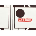 Kassák Lajos (1887-1967): Képarchitektúra, 1986. Szitanyomat, papír, jelzett a nyomaton...