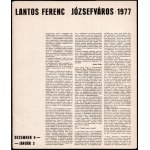 Lantos Ferenc (1929-2014): Józsefváros 1977 mappa. 6 db szitanyomat, papír, jelzés nélkül. megjelent 300 példányban...