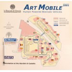 Lakner Antal (1966-): Art mobile, human powere Biennale vehicles, 2001. 1:20 műanyag modell, jelzett és számozott (42...