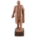 Kisfaludi Strobl Zsigmond (1884-1975): Lenin. Terrakotta, m: 46 cm fa talapzat nélkül, jelzett: Kisfaludi Stróbl...