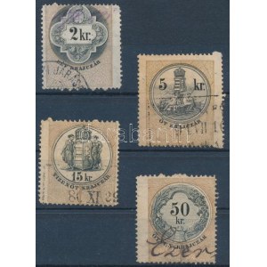 1880-1887 4 db extra széles bélyeg / 4 wide stamps