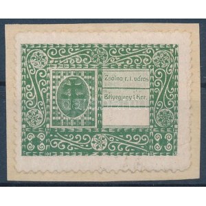 1913 Zsolna városi okmánybélyeg / fiscal stamp