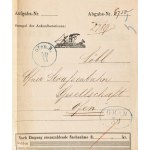 1869 Fuvarlevél a Gran hajóról, kék GRAN hajó bélyegzővel