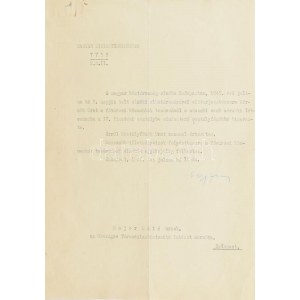 1946 Nagy Ferenc (1903-1979) miniszterelnök gépelt levele Major Máté (1904-1986) Kossuth-díjas építész részére...