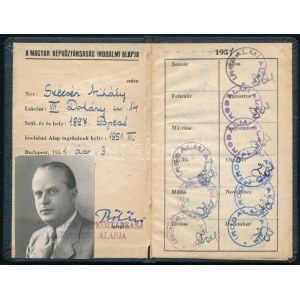 1951-1955 Szécsén Mihály (1897-1968) író, színpadi szerző, forgatókönyvíró (A tizedes meg a többiek...