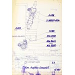 cca 1960-1970 Pannónia P20 motorkerékpár műszaki részletrajzai, összesen 48 db. Több különböző méretben...