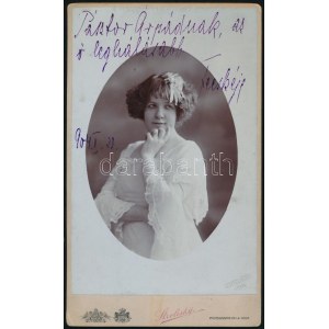 1904 Fedák Sári (1879-1955) színésznő fotója Strelisky műterméből...
