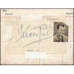 cca 1920-1940 Nagy autogram gyűjtemény, 7 füzetben és 1 borítékban, beragasztott és bírt aláírásokkal...