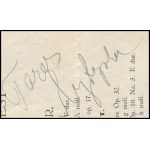 1933 Debrecen, Mykyscha Taras zongoraestjének műsora a művész autográf aláírásával ...