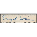 1934 Engel István zongoraestjének műsora a művész autográf aláírásával