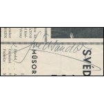 cca 1940 Svéd Sándor operaénekes aláírt műsorreklám