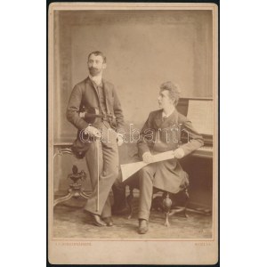 1884 Nachez Tivadar (1859-1930) hegedűvirtuóz és Ludolf Waldmann (1840-1919) énekes, költő és zeneszerző március 21...