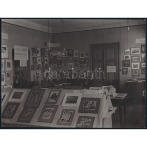 cca 1940-1950 Csehszlovák fotóművészeti kiállítás képei, 2 db fotó, 24x18 cm és 22,5x16,5 cm ...